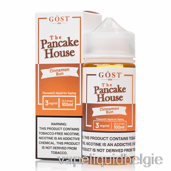 Vape België Kaneelbroodje - Het Pannenkoekenhuis - Gost Vapor - 100ml 0mg